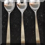 K18. Set of 3 WMF Cromargan serving spoons. 9” 